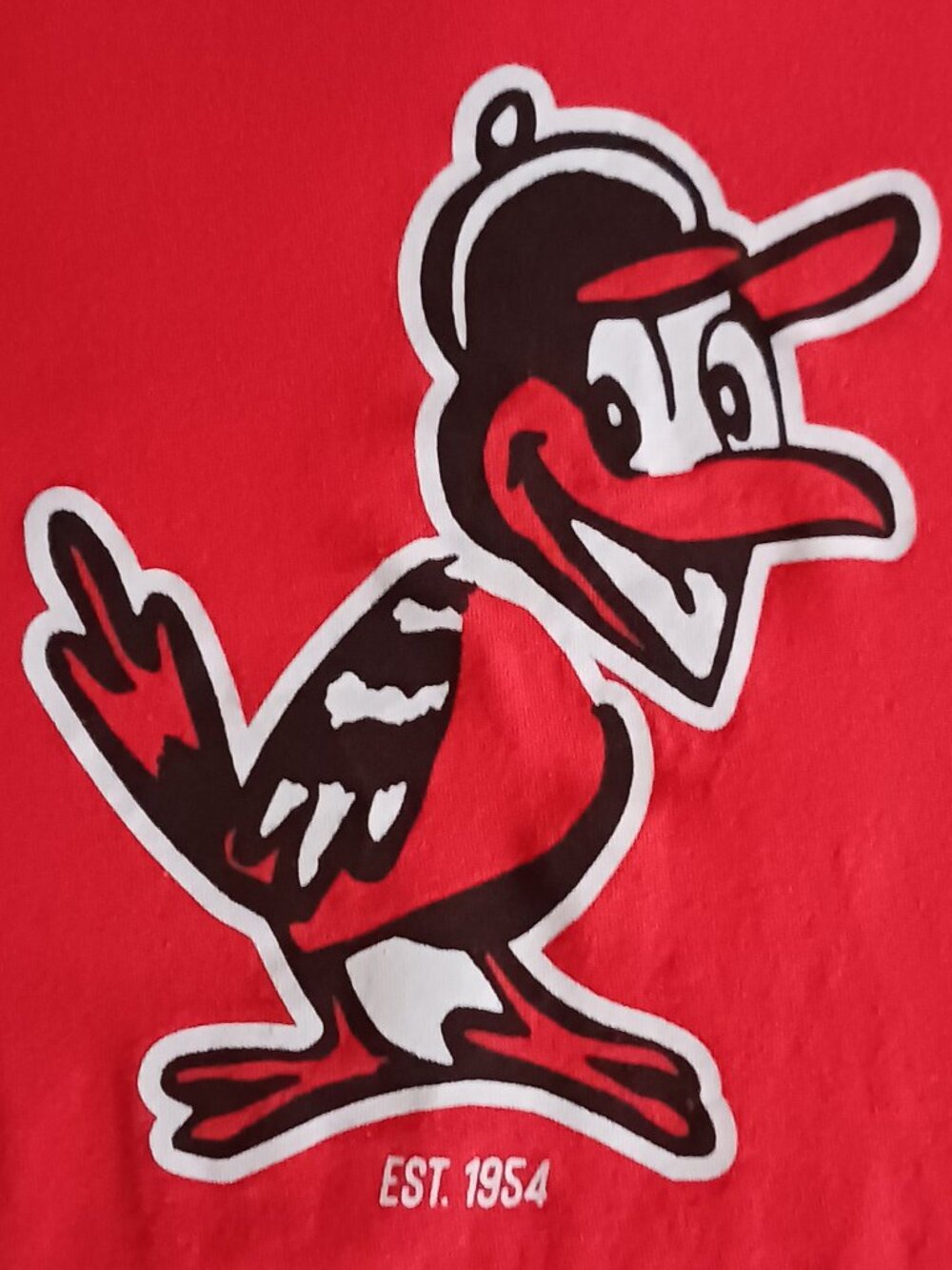 T Shirt MLB Baltimore Orioles Baseball Oriole Bird Mascot Adult Size XL